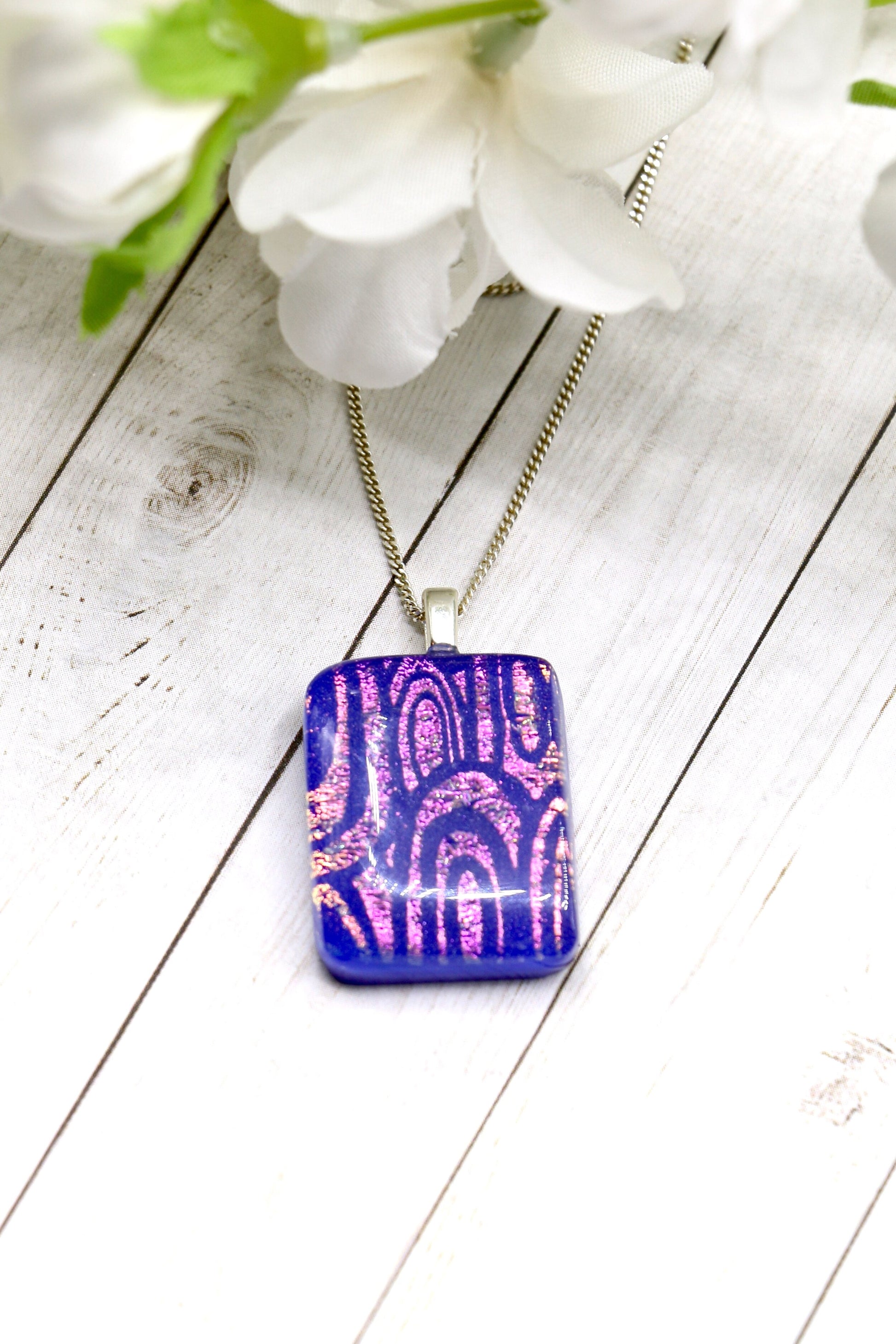Fused Glass Necklace - 2800