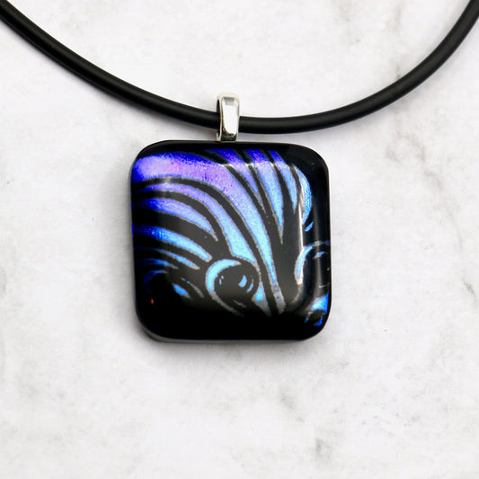 Fused Glass Necklace - 2821