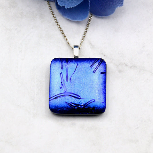 Fused Glass Necklace - 2824