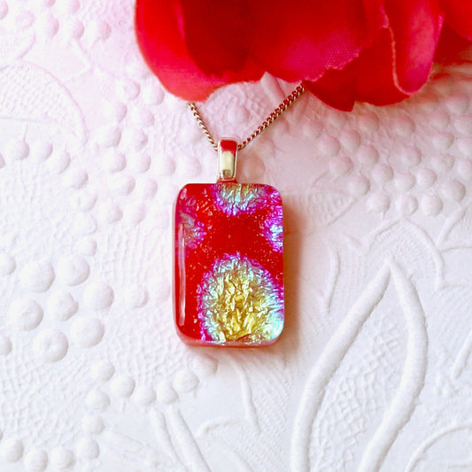Fused Glass Necklace - 2906