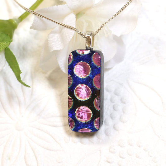 Fused Glass Necklace - 2978