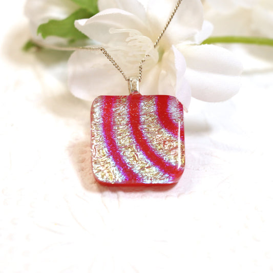 Fused Glass Necklace - 2990