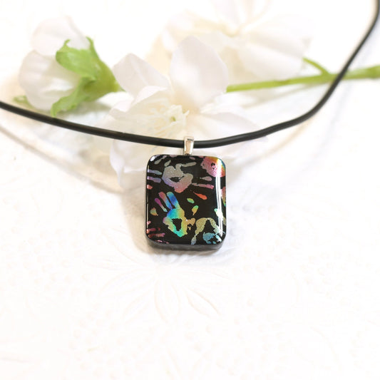 Fused Glass Necklace - 2997