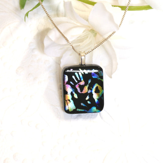Fused Glass Necklace - 2998