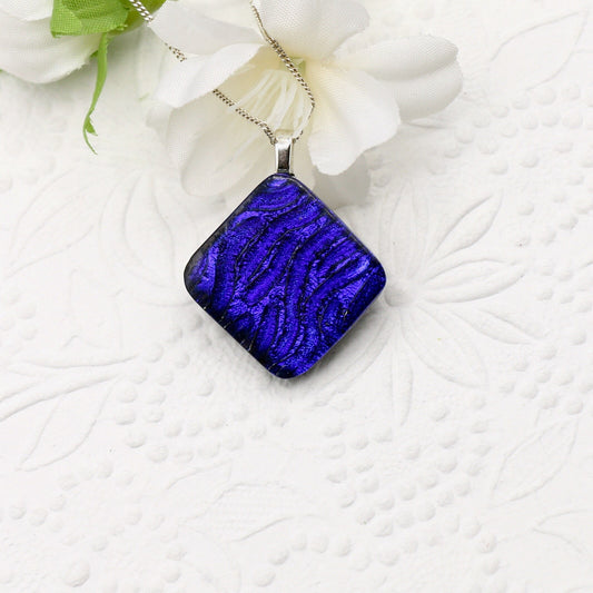 Fused Glass Necklace - 3022