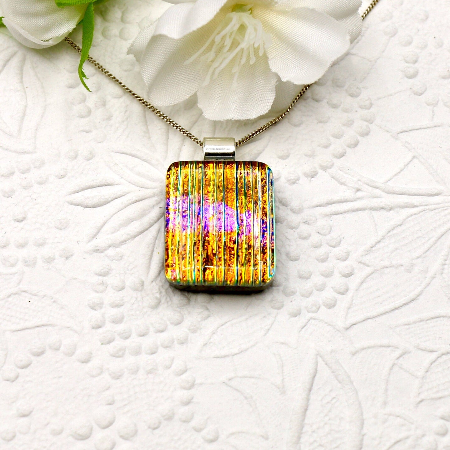 Fused Glass Necklace - 3030