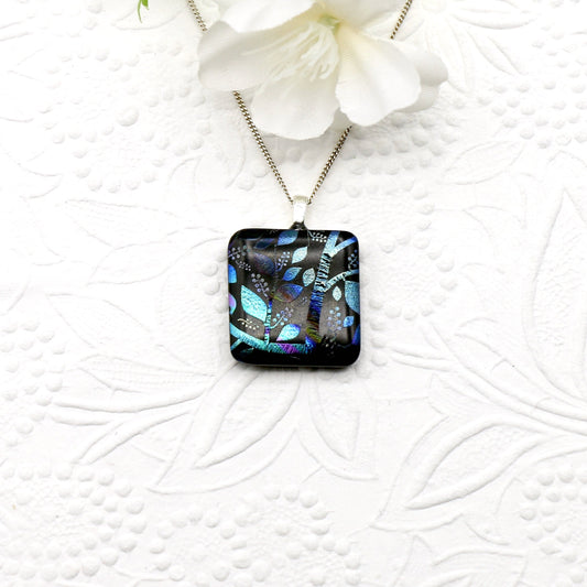 Fused Glass Necklace - 3037