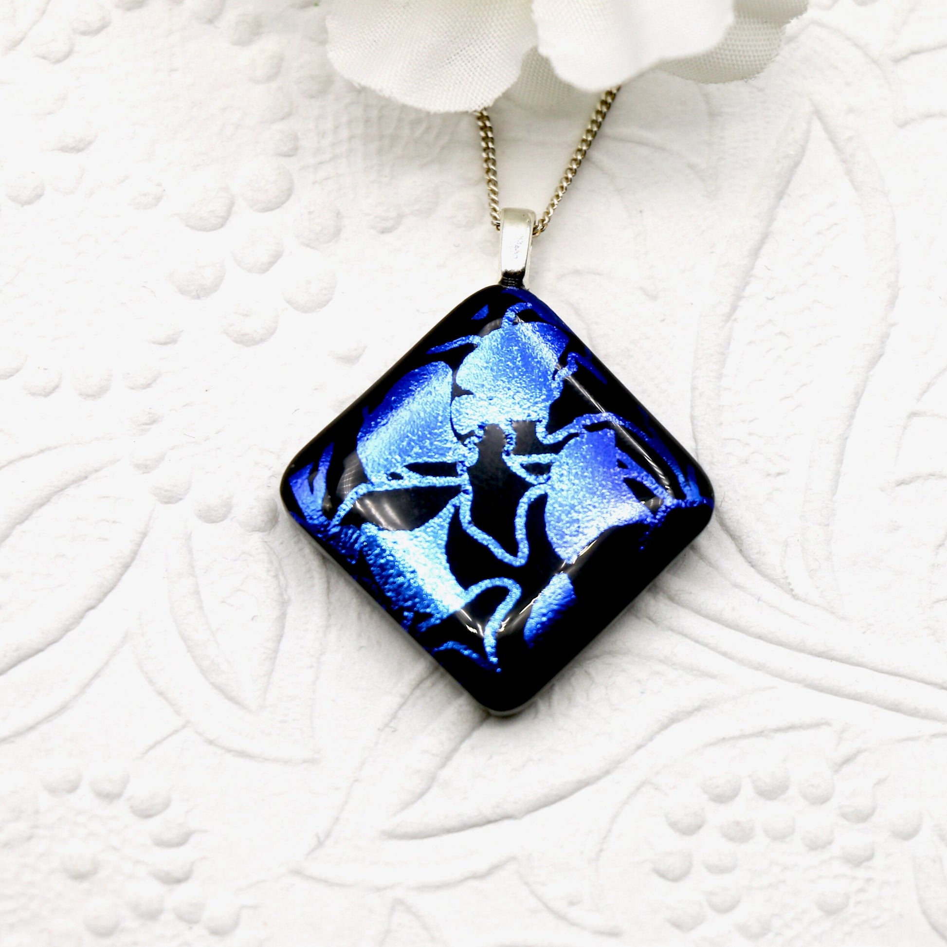 Fused Glass Necklace - 3041