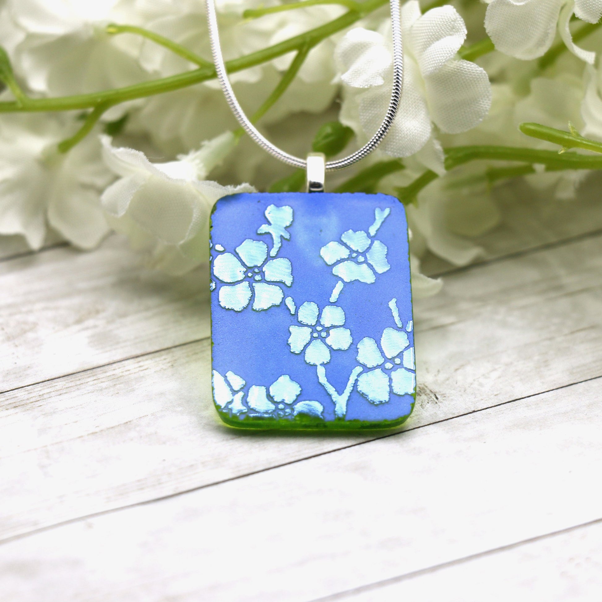Fused Glass Necklace - 3103