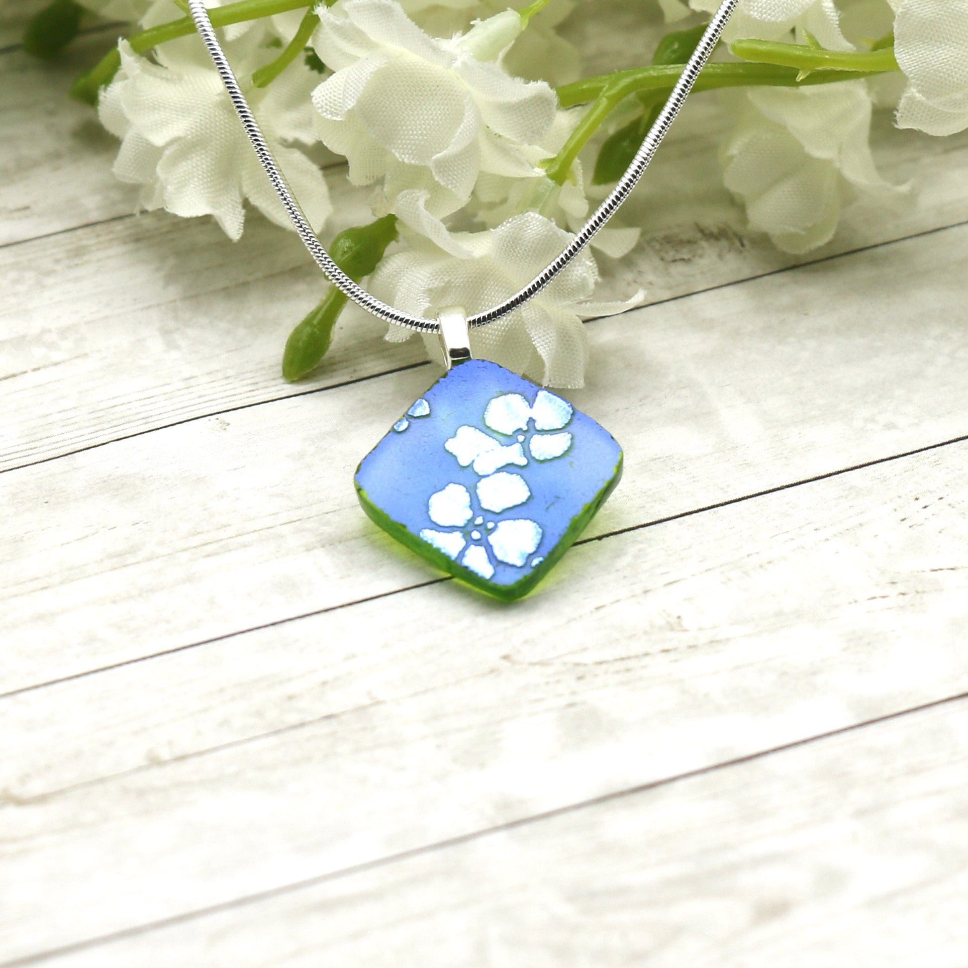 Fused Glass Necklace - 3109
