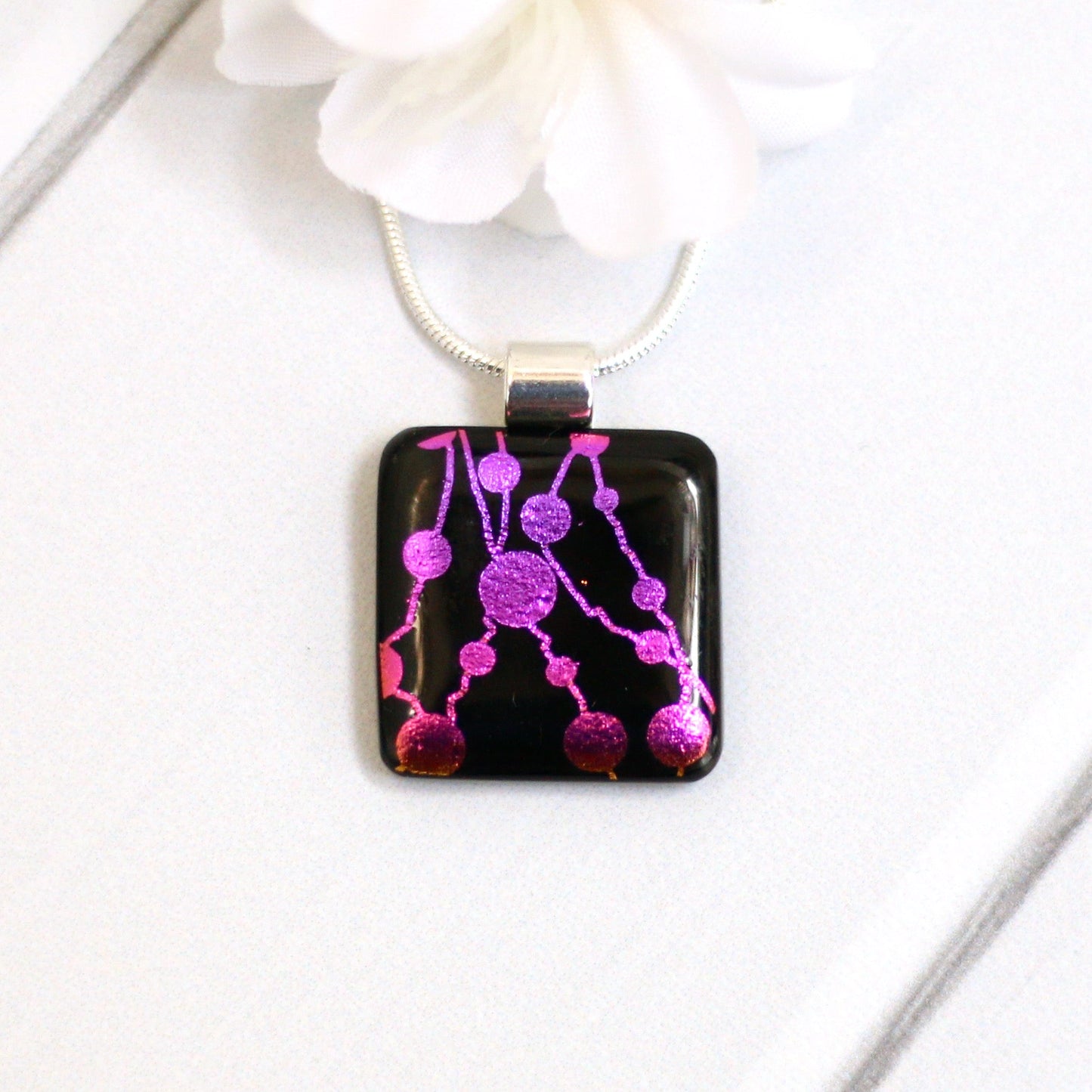 Fused Glass Necklace -3306