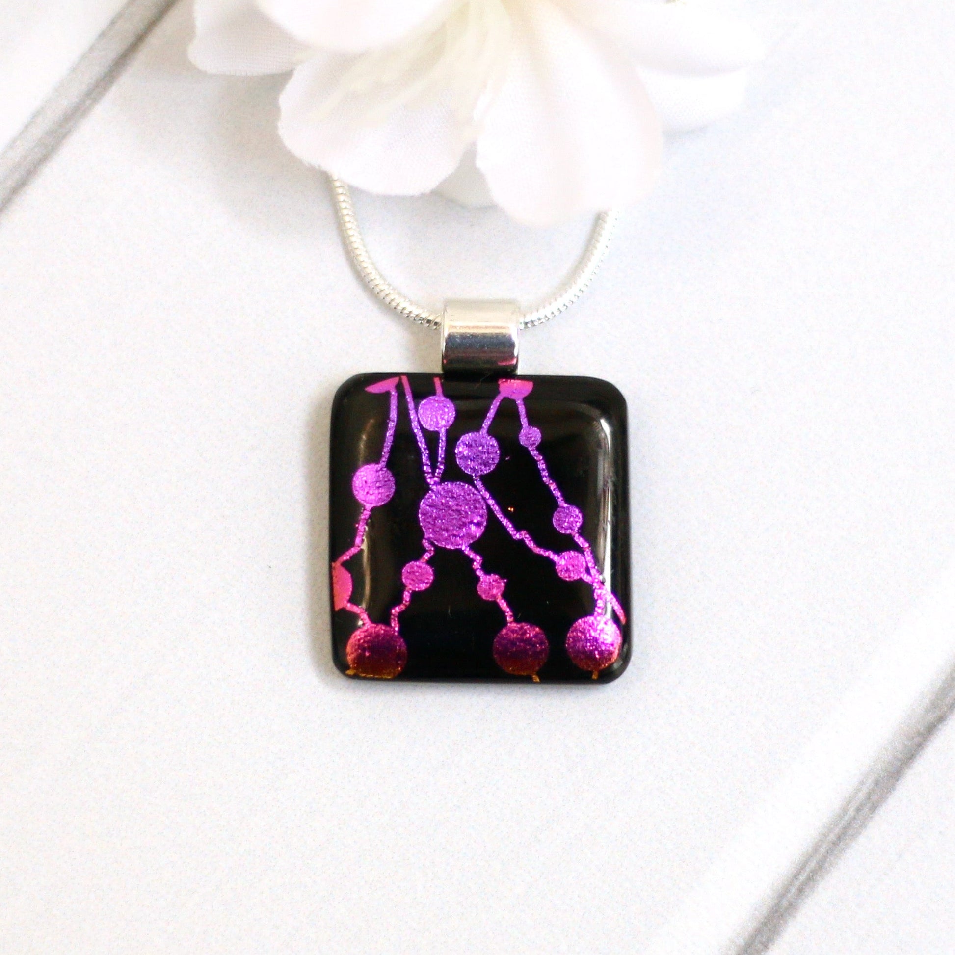 Fused Glass Necklace -3306