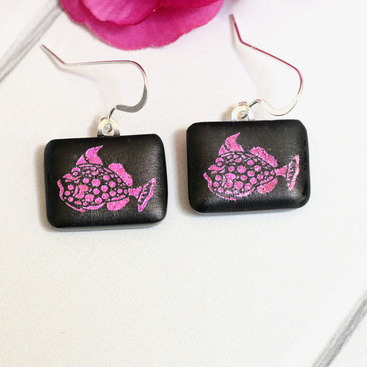 Fused Glass Earrings-3316