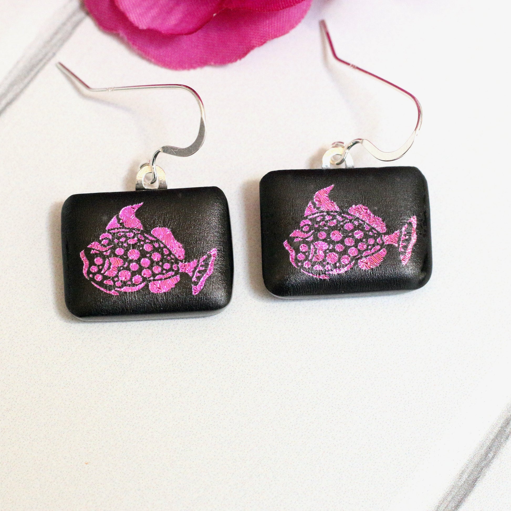 Fused Glass Earrings-3316