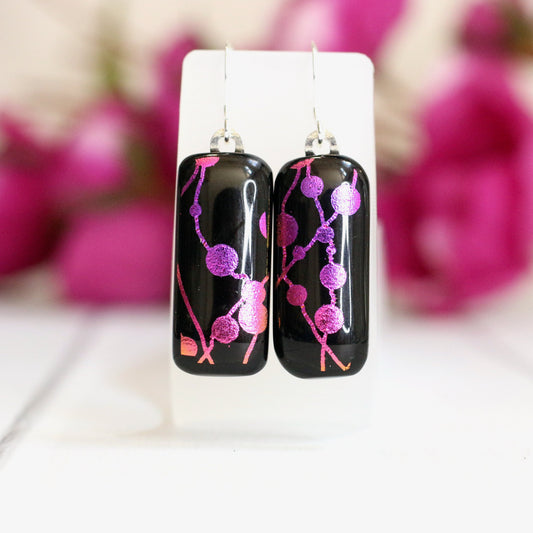 Fused Glass Earrings-3322