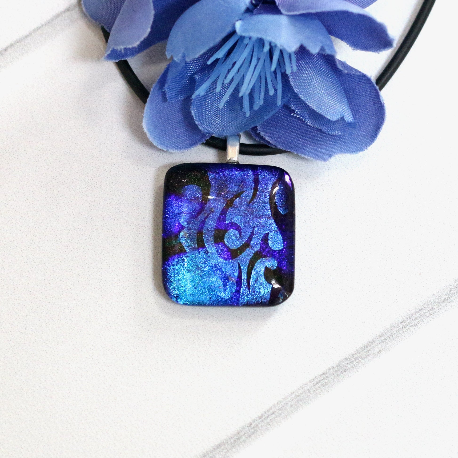 Fused GlassNecklace - 3405