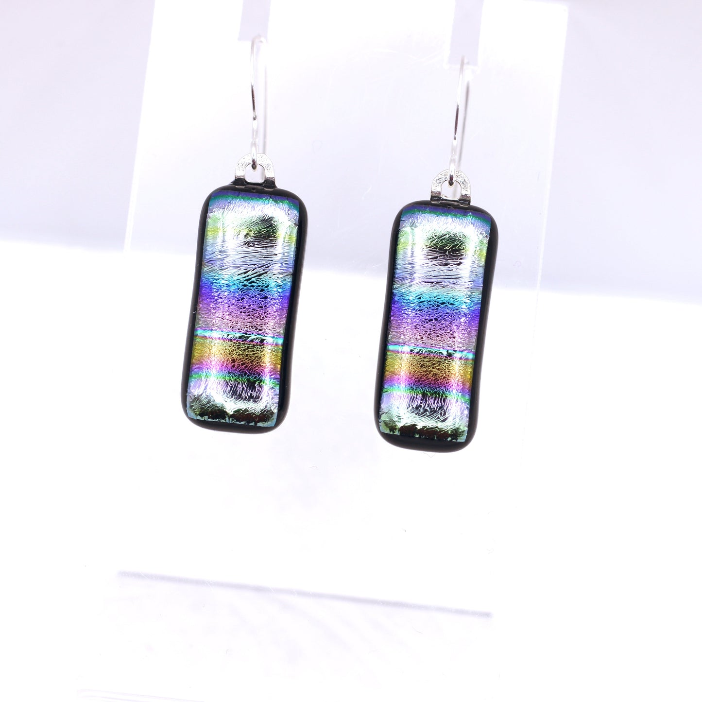 Fused Glass Earring - 3591