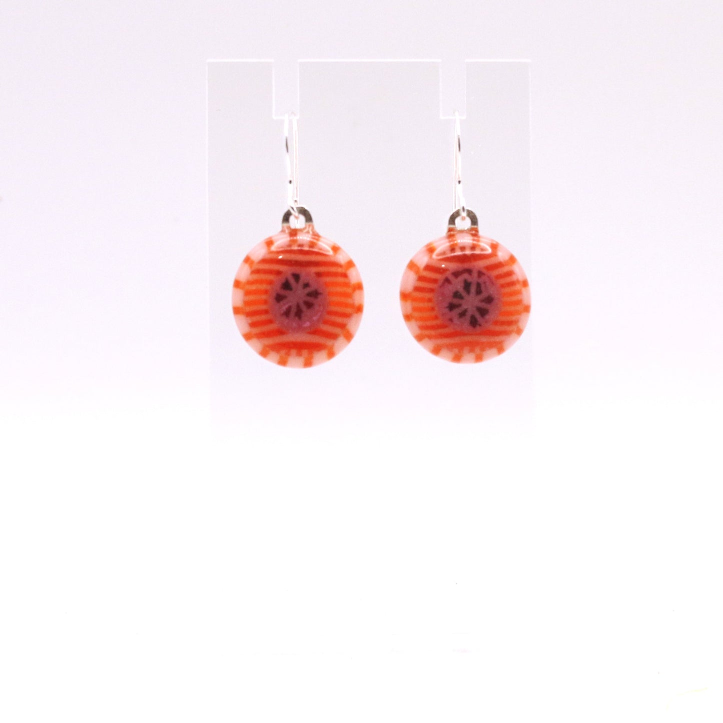 Fused Glass Earring - 3607