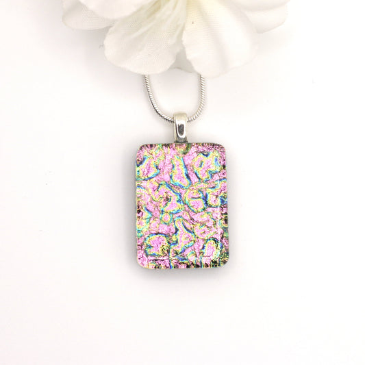 Ripple Fused Glass Necklace - 3659