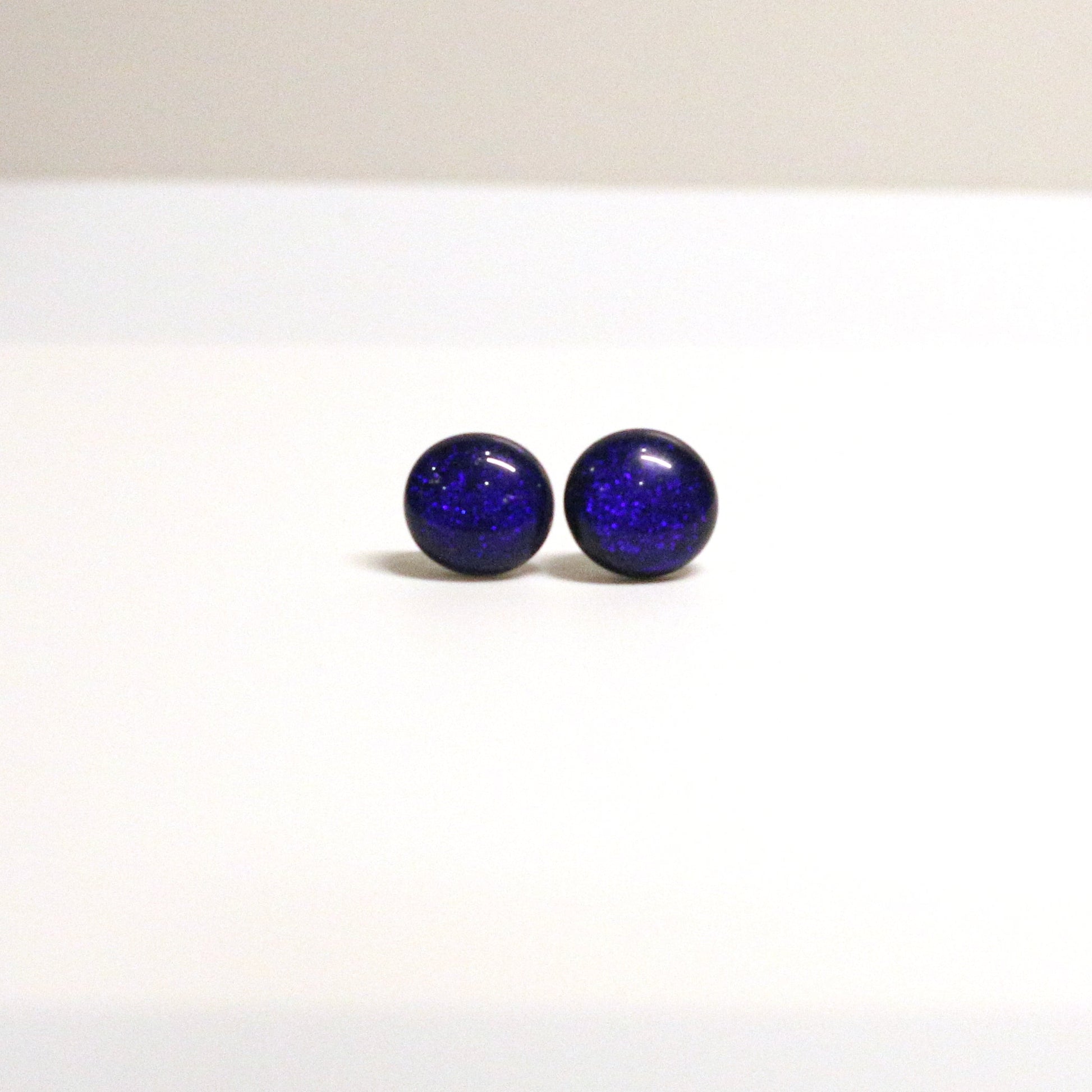 Dichroic Fused Glass Earring Studs - 3831