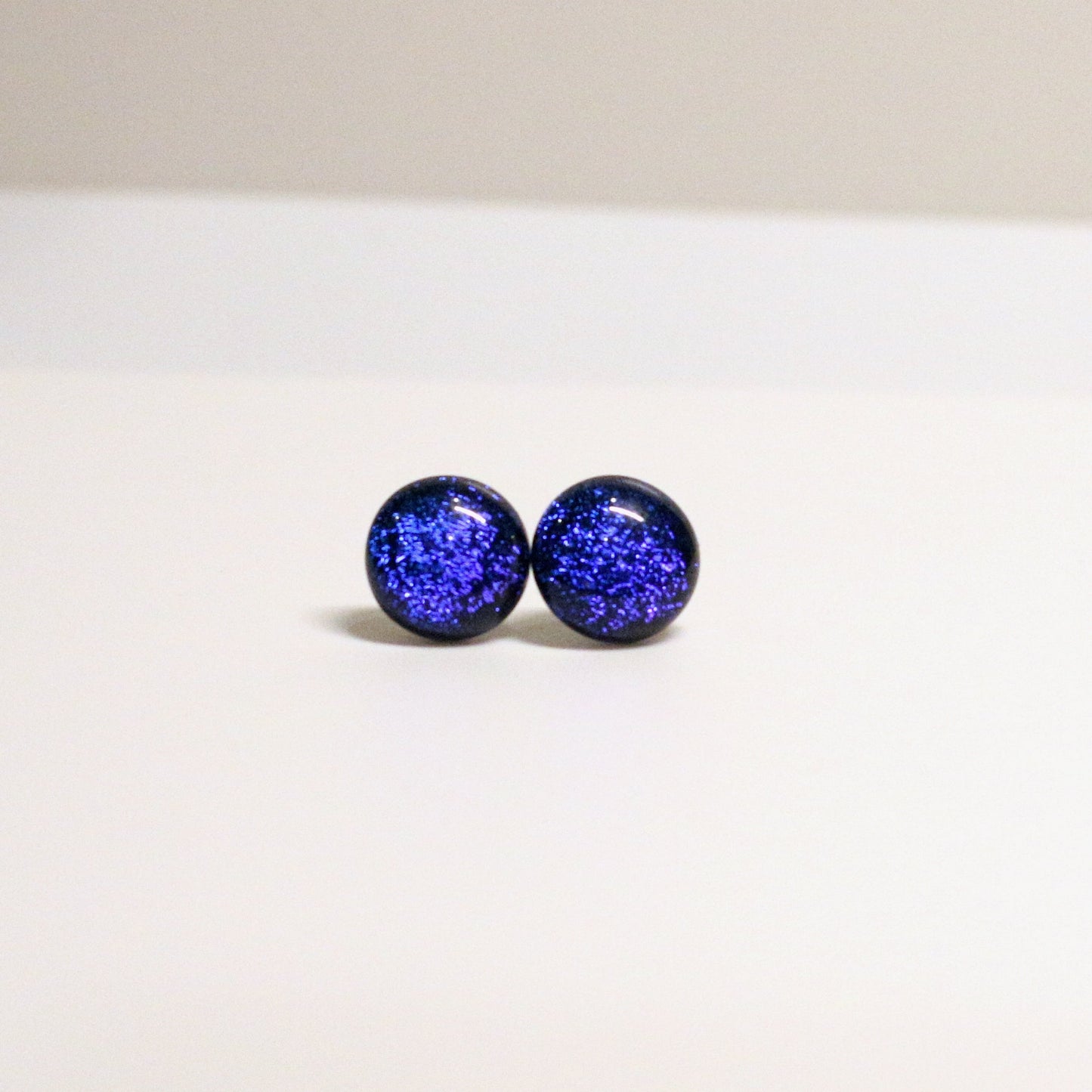 Dichroic Fused Glass Earring Studs - 3832