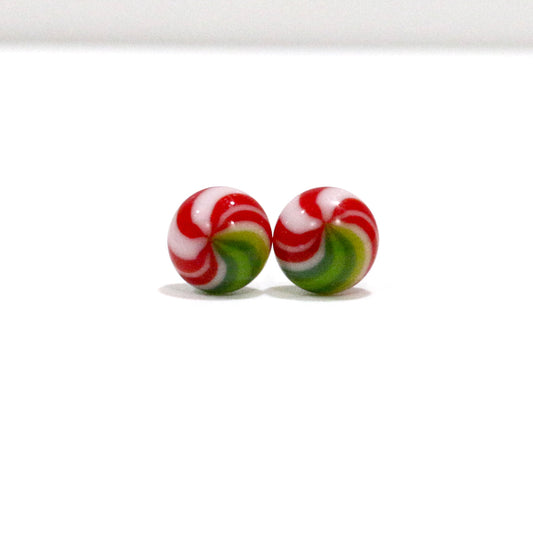 Christmas Fused Glass Earring Studs - 3874