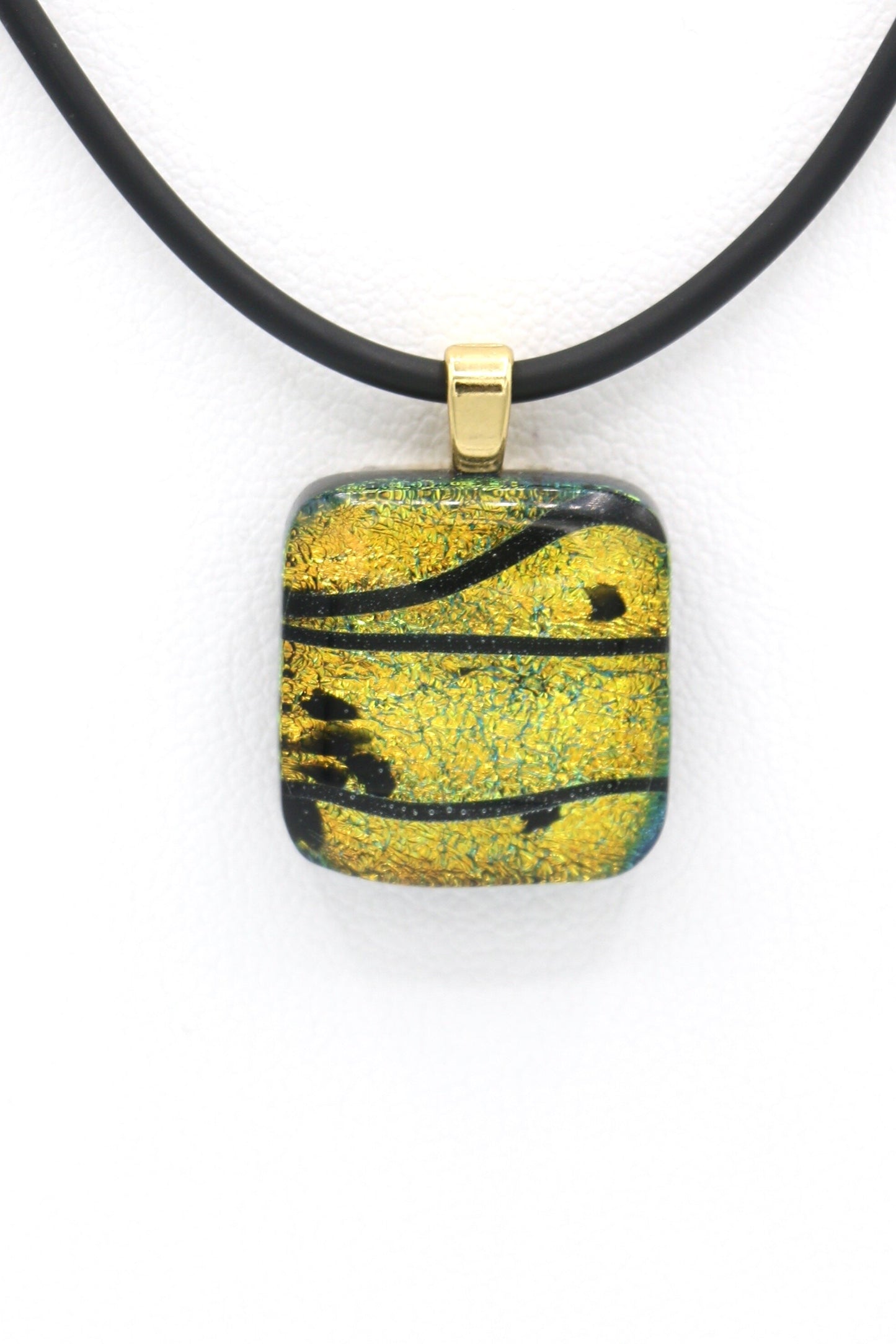 Fused Glass Necklace - 439