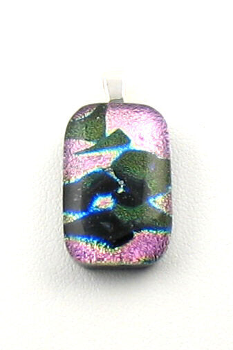 Fused Glass Necklace - 708