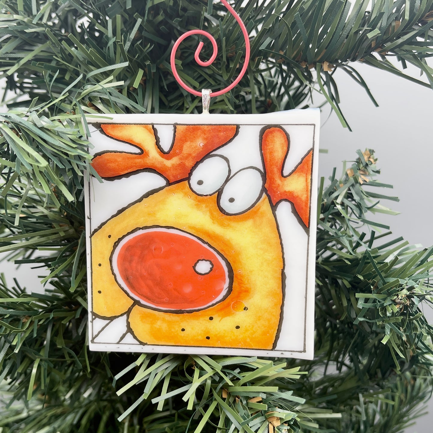 Funny Rudolph Ornament - 9619