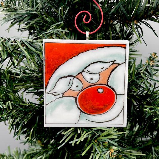 Funny Santa Ornament - 9620