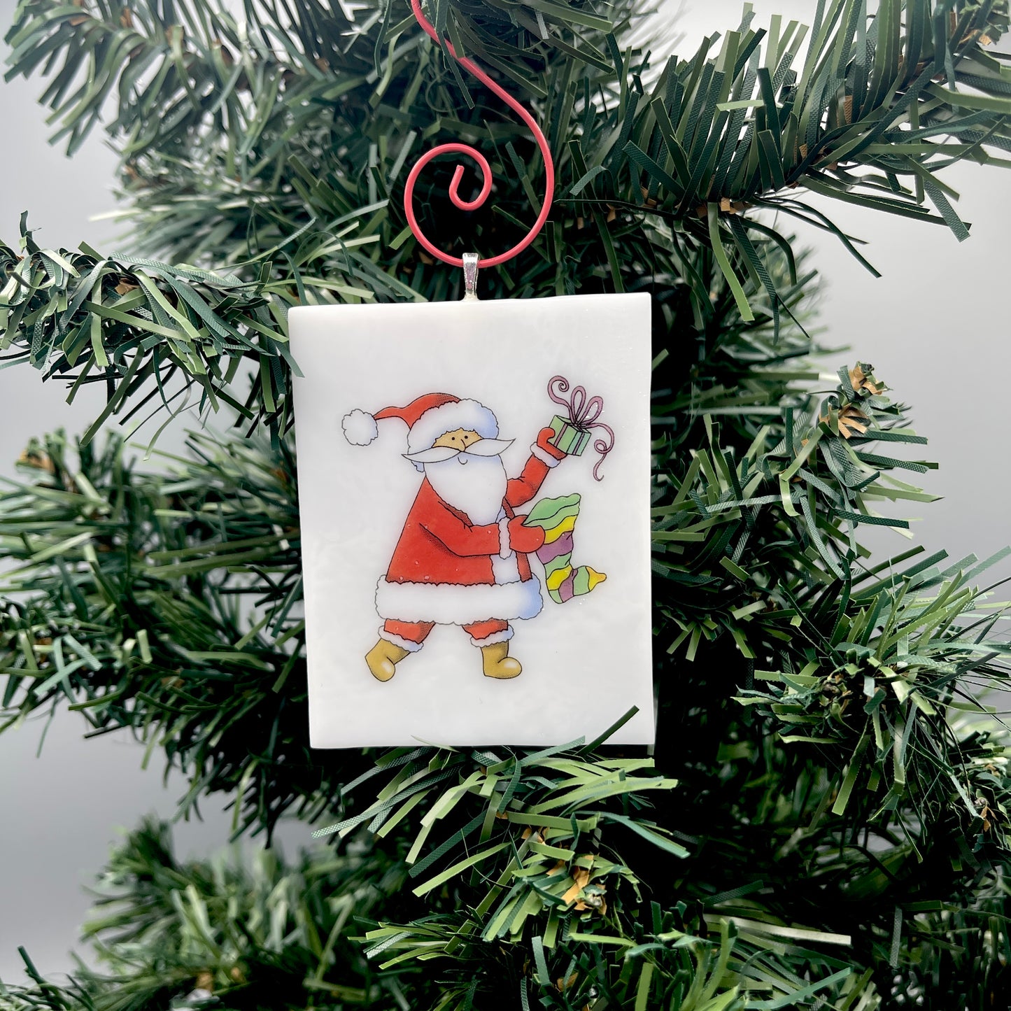 Santa Stocking Ornament - 9583